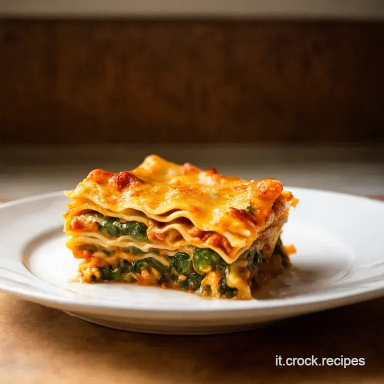 Lasagne Vegetariane Arcobaleno presentation