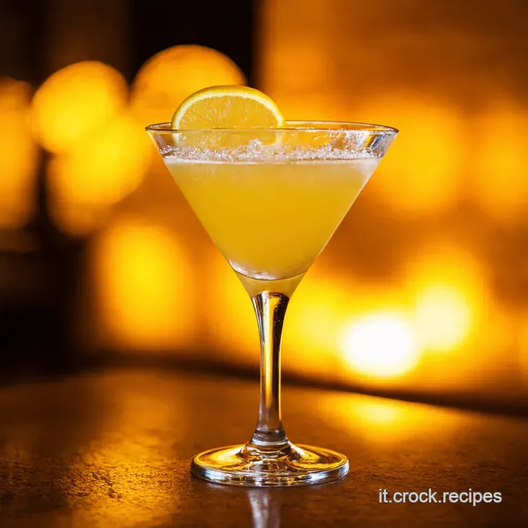 Lemon Drop Martini Il Paradiso in Un Bicchiere presentation