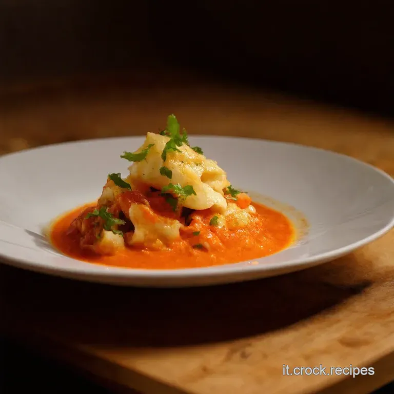 Mazzancolle Al Vapore Gazpacho Estivo E Maionese Al Lime presentation