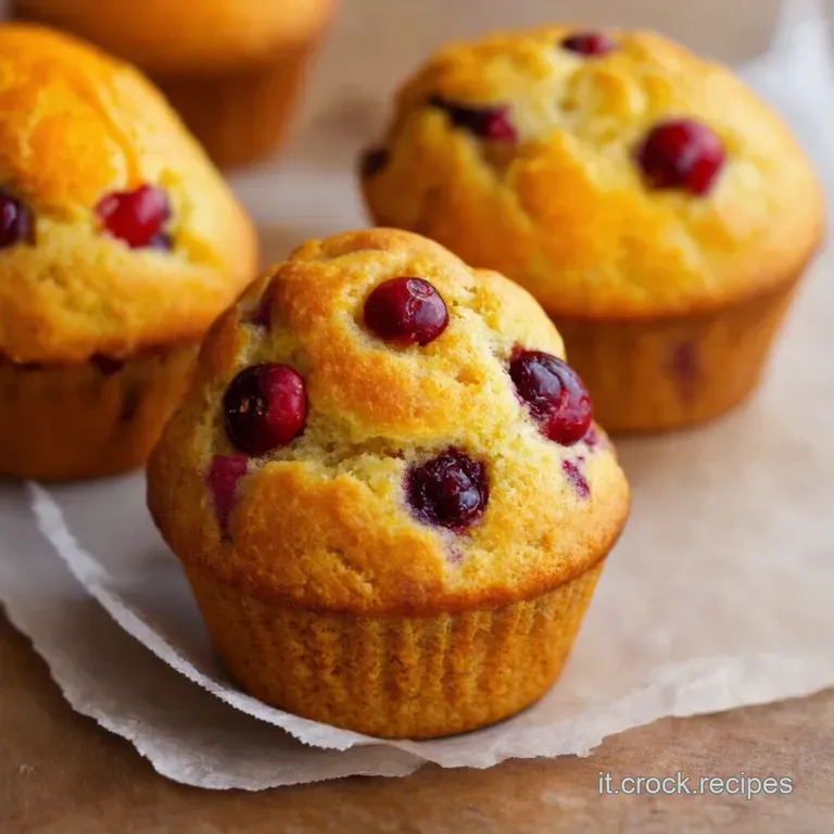 Muffin Lampo Cranberry E Arancia presentation