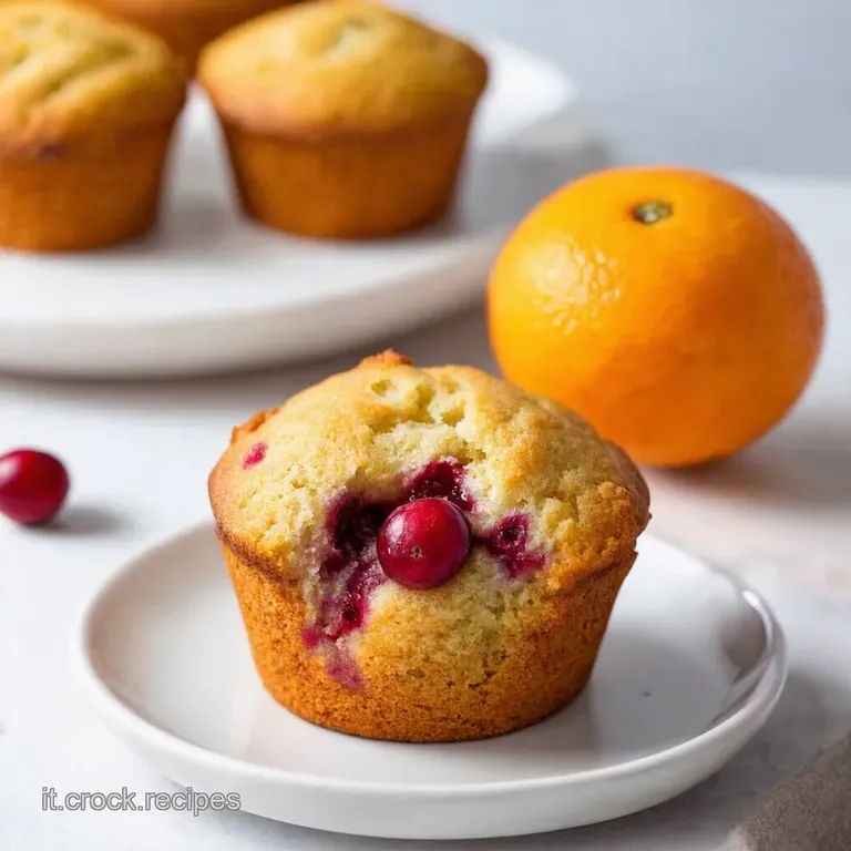 Muffin Lampo Cranberry e Arancia