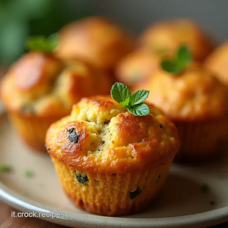 Muffin Integrali Proteici Mediterranei Soffici Leggeri e Carichi di Sapore