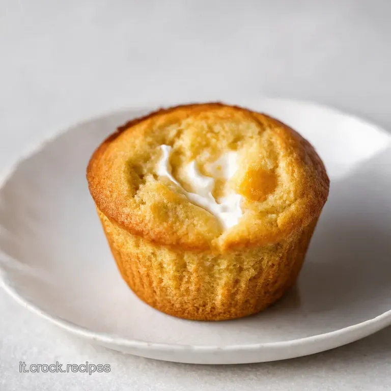 Muffin Soffici alle Pesche e Yogurt Senza Burro