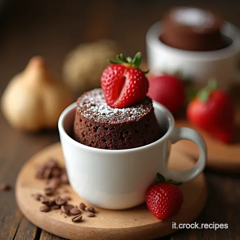 Mug Cake Proteica Al Doppio Cioccolato La Coccola Fit in 5 Minuti presentation