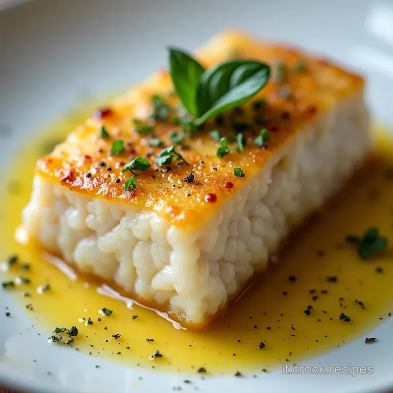 Filetto di Nasello in Crosta Aromatizzata al Profumo di Limone e Basilico