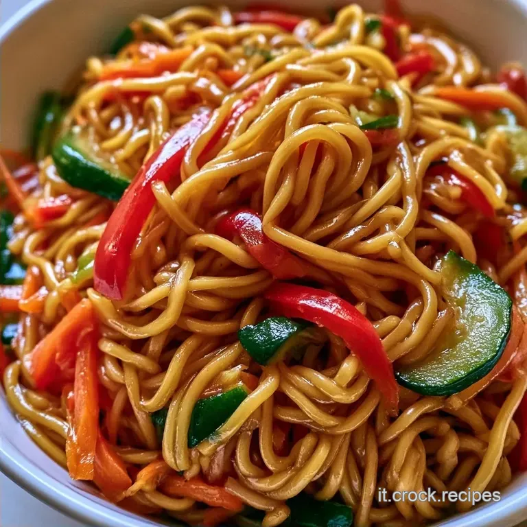 Noodles Cinesi Con Verdure Croccanti