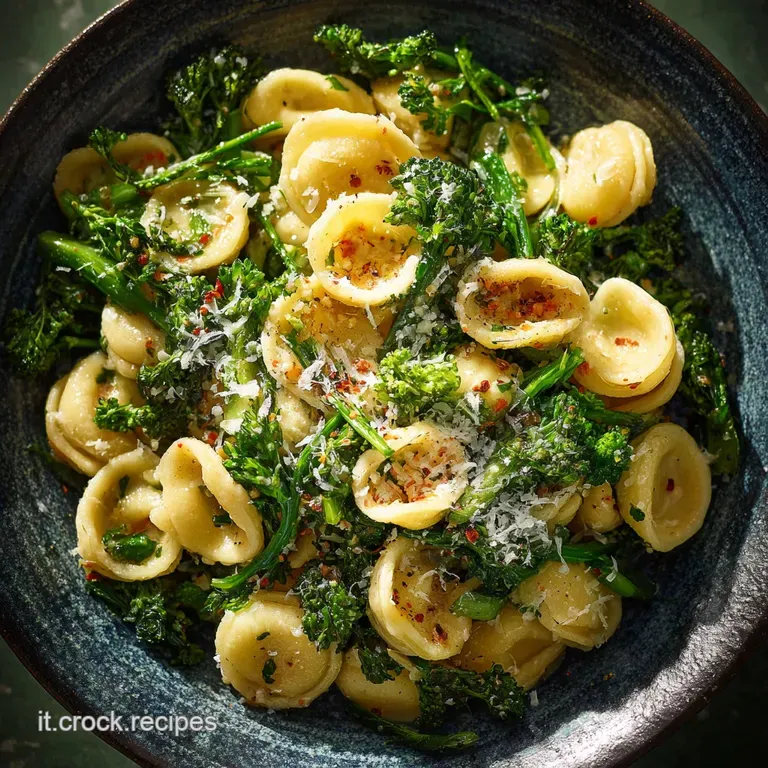Orecchiette con le cime di rapa: il segreto per una mantecatura perfetta
