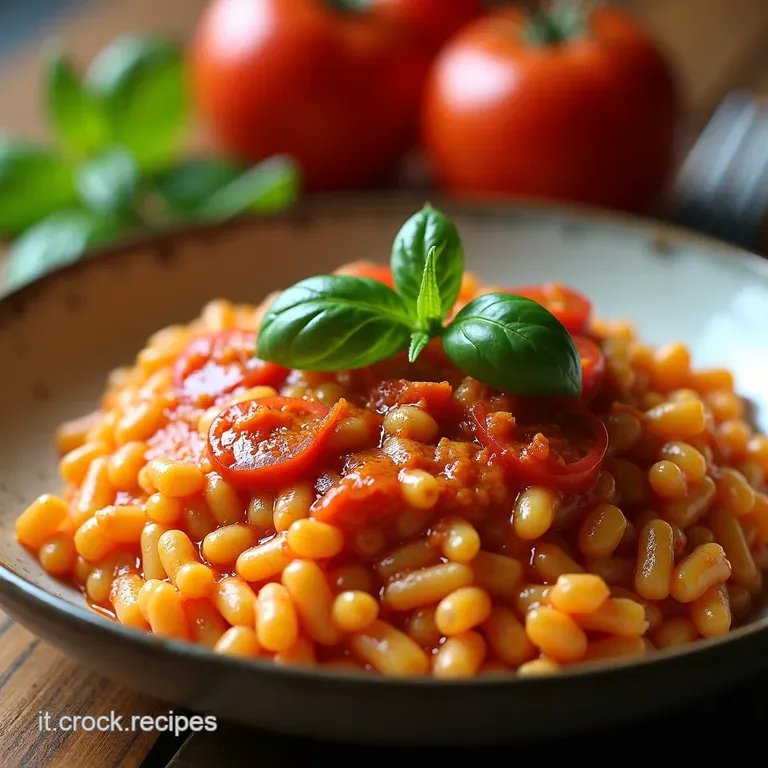 Orzotto Cremoso Al Pomodoro Fresco E Basilico Il Comfort Food Che Sa Di Sole presentation