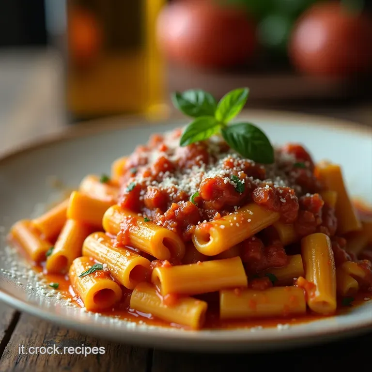Paccheri Allastice Il Primo Piatto Regale Che Puoi Preparare a Casa Tua Sugo Cremoso E Intenso presentation