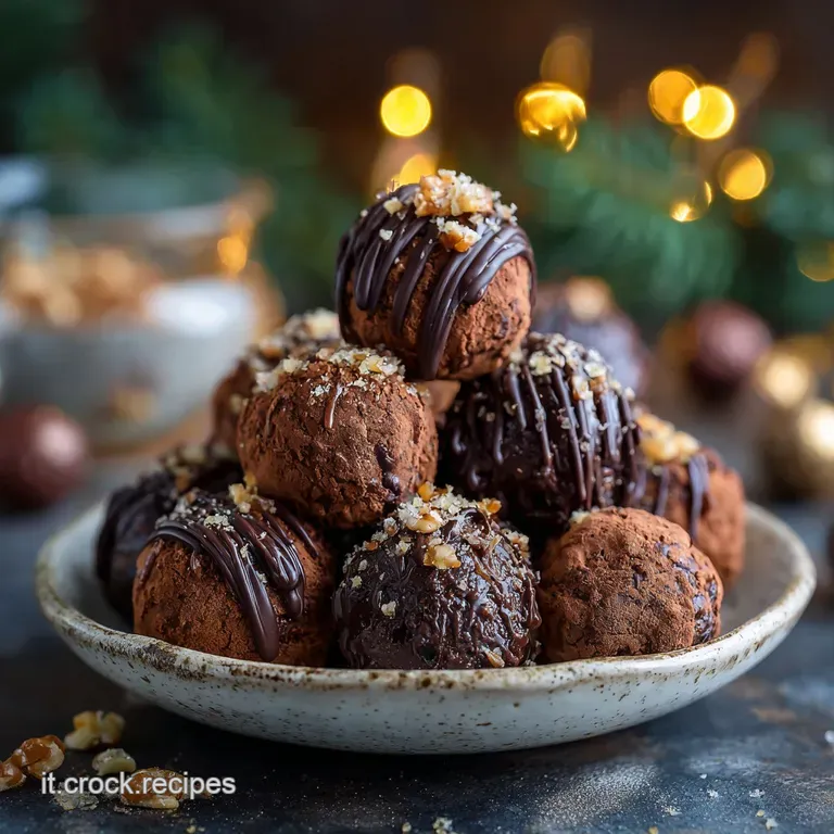 Palline Di Natale: I Tartufi Al Cioccolato Senza Cottura Di Nonna presentation