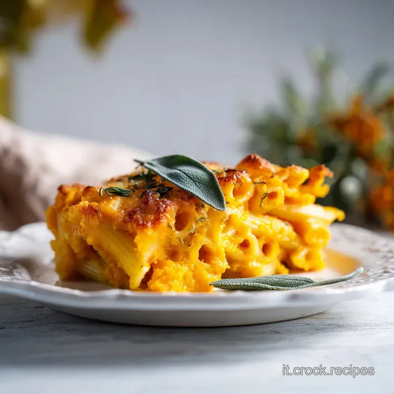Pasta al Forno con Zucca e Provola