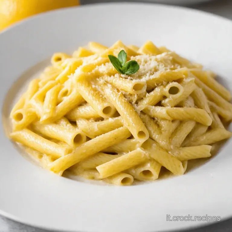 Pasta al Limone Un Raggio di Sole nel Piatto
