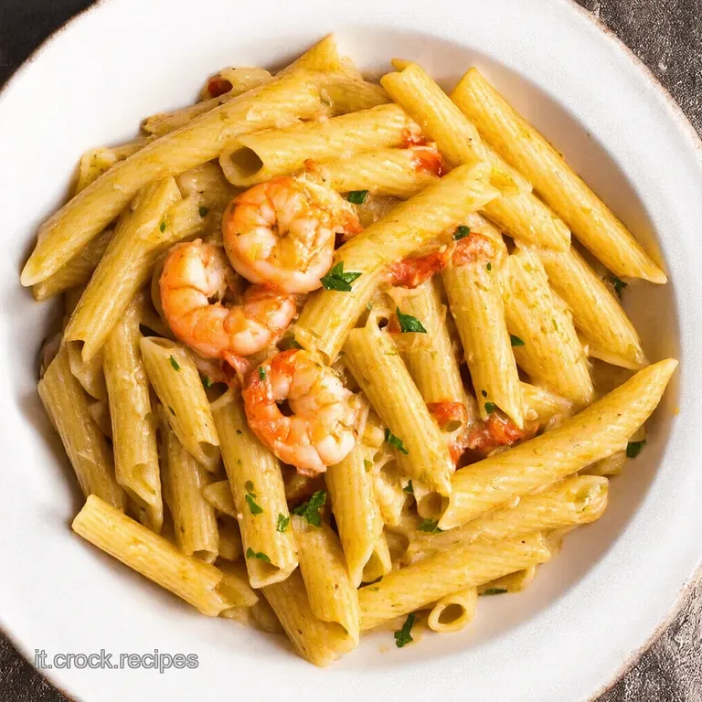 Pasta allo Scoglio con Gamberi Capesante e Aglio