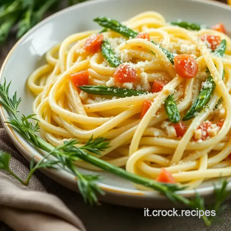 Pasta Asparagi Alla Primavera presentation