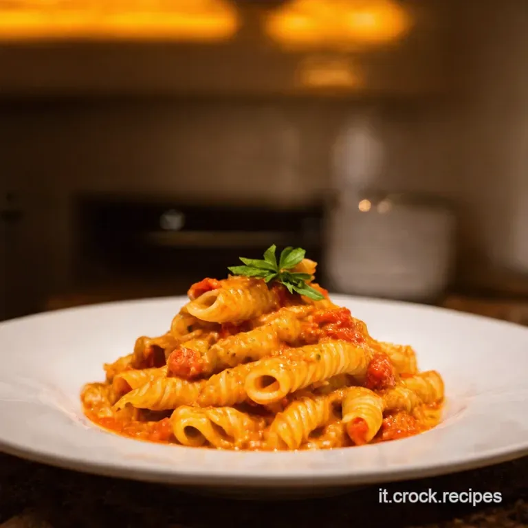 Pasta Busiate Alla Trapanese Con Pesto Di Mandorle presentation