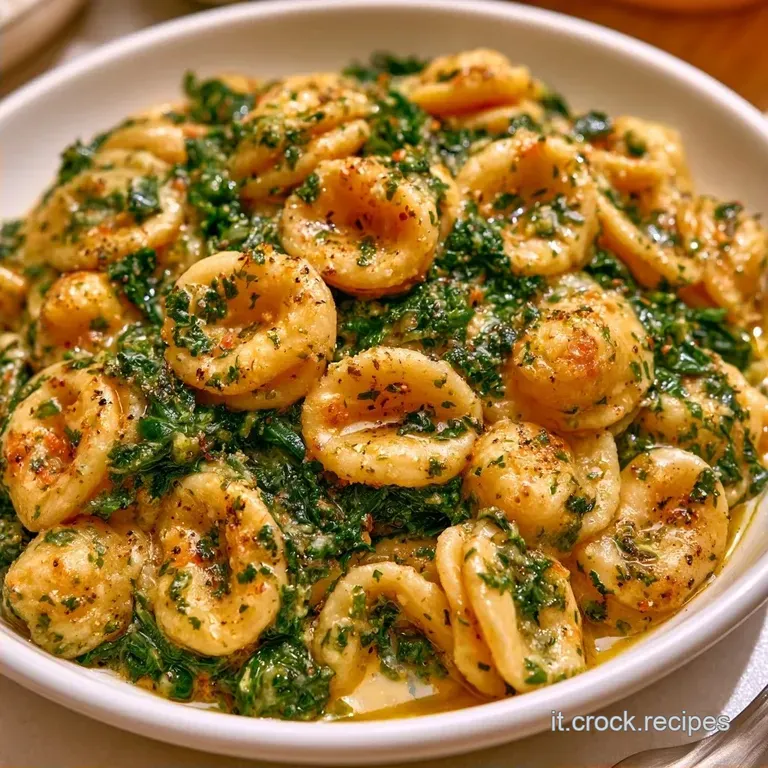 Pasta Con Cavolo Nero E Acciughe con Orecchiette