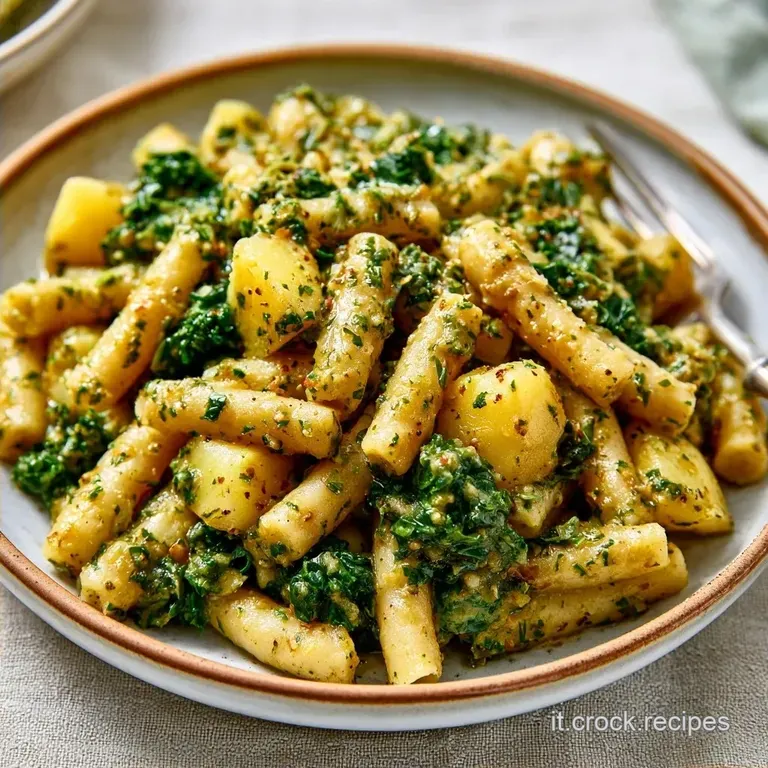 Pasta Con Cavolo Nero E Patate Cremosa