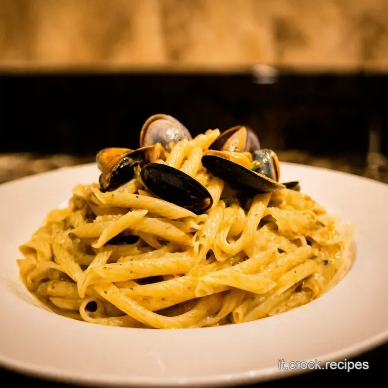 Pasta Con Vongole E Cozze Alla Napoletana presentation
