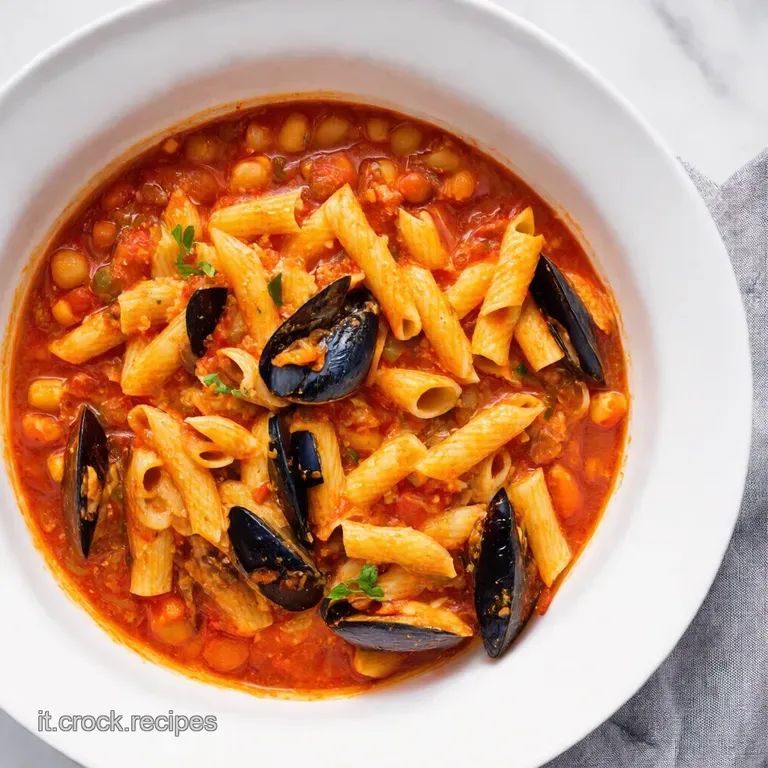 Pasta e Fagioli con le Cozze O Sole Mio nel Piatto