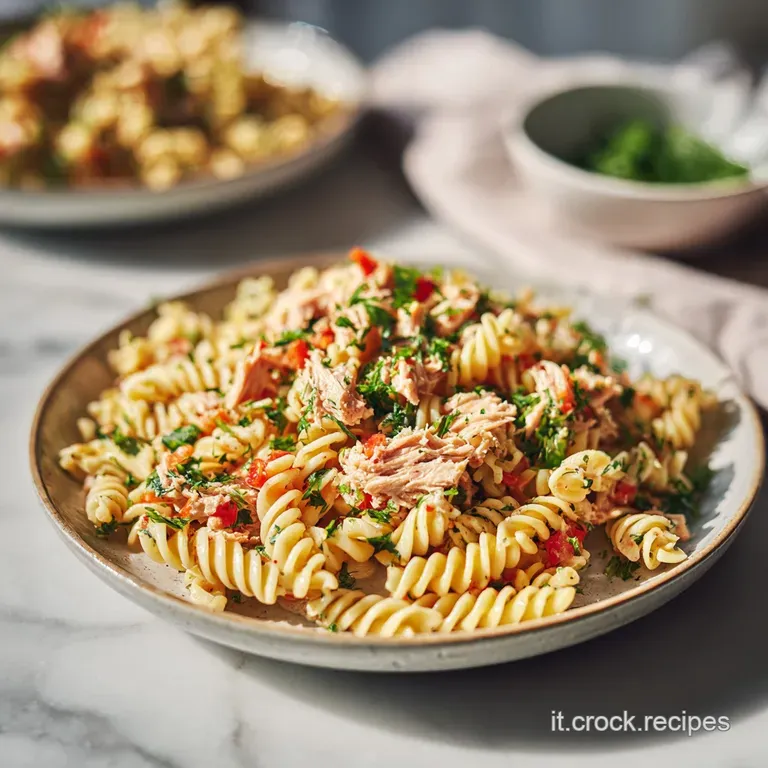Pasta Fredda Tonno e Limone: Cremosa e Vibrante
