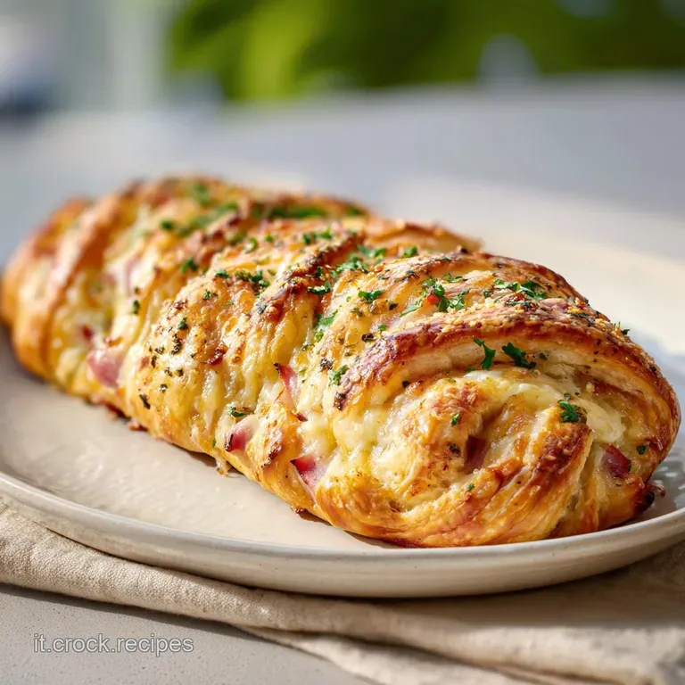 Ricetta Pasta Sfoglia Salata Prosciutto e Formaggio