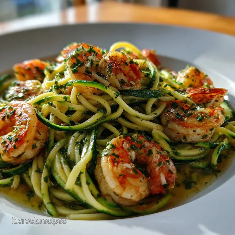Pasta Zucchine e Gamberetti Cremosa