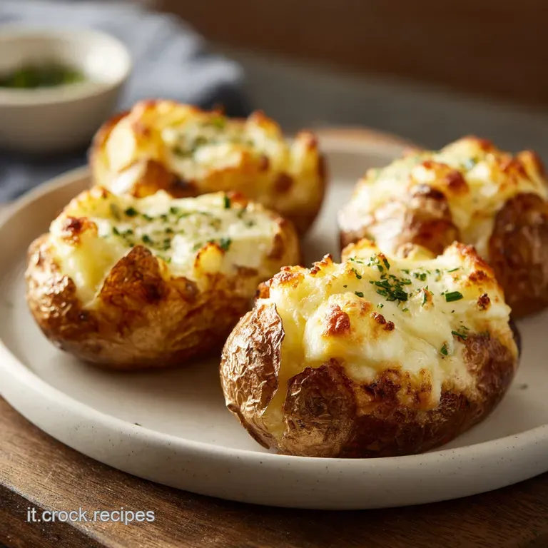 Patate al Forno Ripiene con Speck e Scamorza