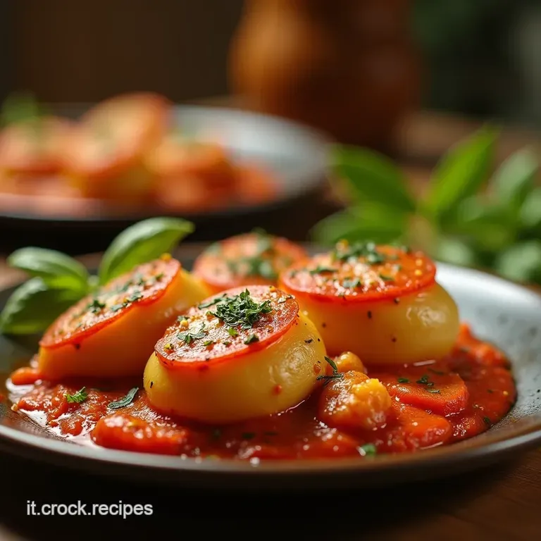 Patate Alla Pizzaiola Il Contorno Saporito Che Si Scioglie in Bocca Stile Napoletano presentation
