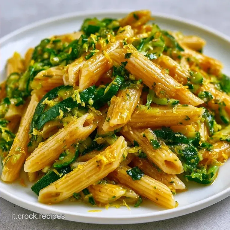 Penne Zucchine Limone: Cremose e Senza Panna