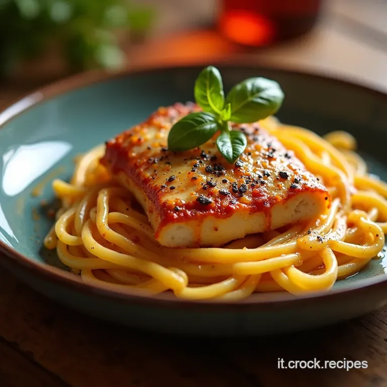 Petto Di Pollo Alla Pizzaiola Sfizioso in Padella presentation