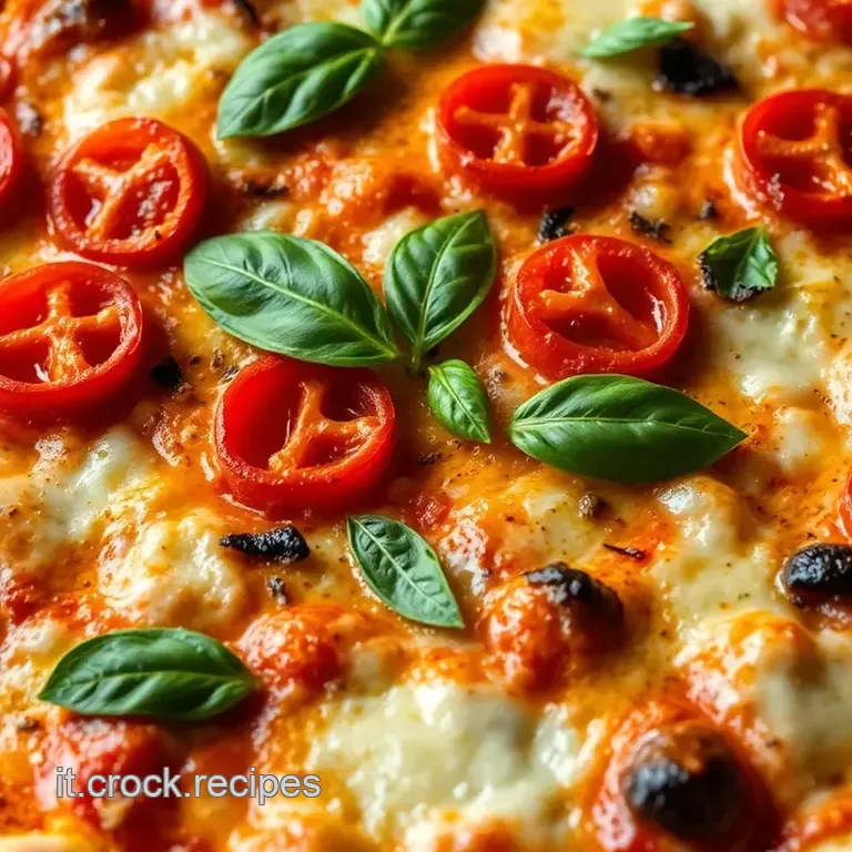 Pizza in Teglia Croccante E Deliziosa presentation