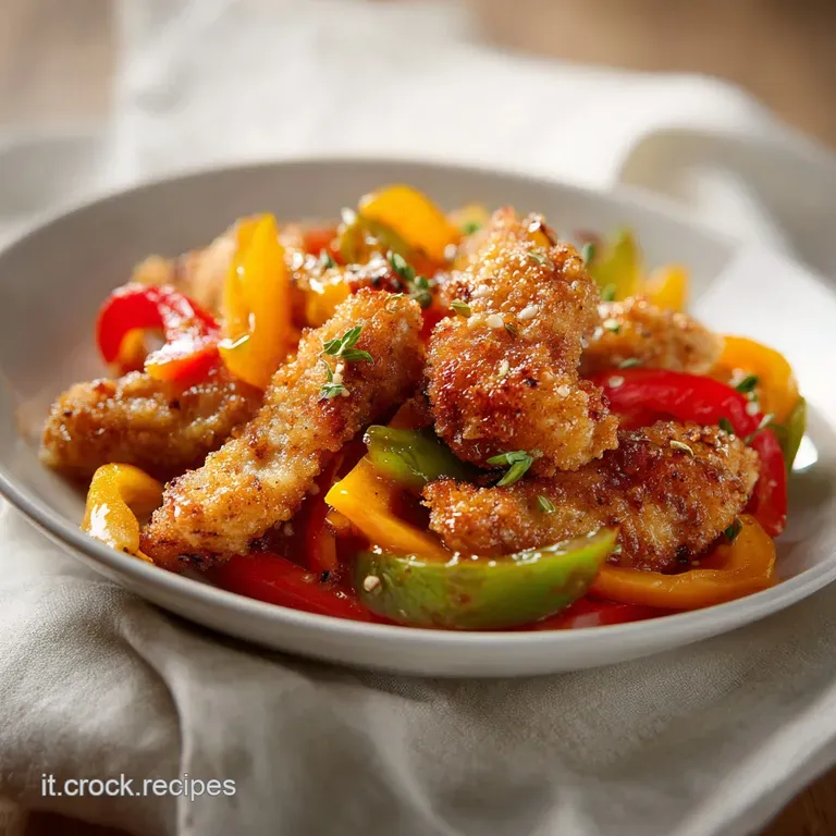 Pollo Ai Peperoni: Straccetti Teneri e Cremosi