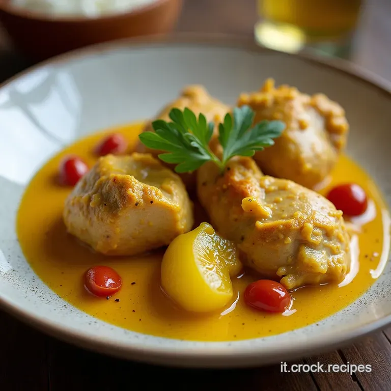 Pollo al Curry Cremoso Il Viaggio di Sapori che Rende Felice Tutta la Famiglia