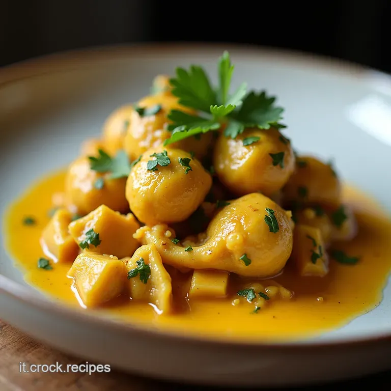 Pollo al Curry Cremoso allItaliana Un Tocco Esotico Senza Rinunciare al Comfort