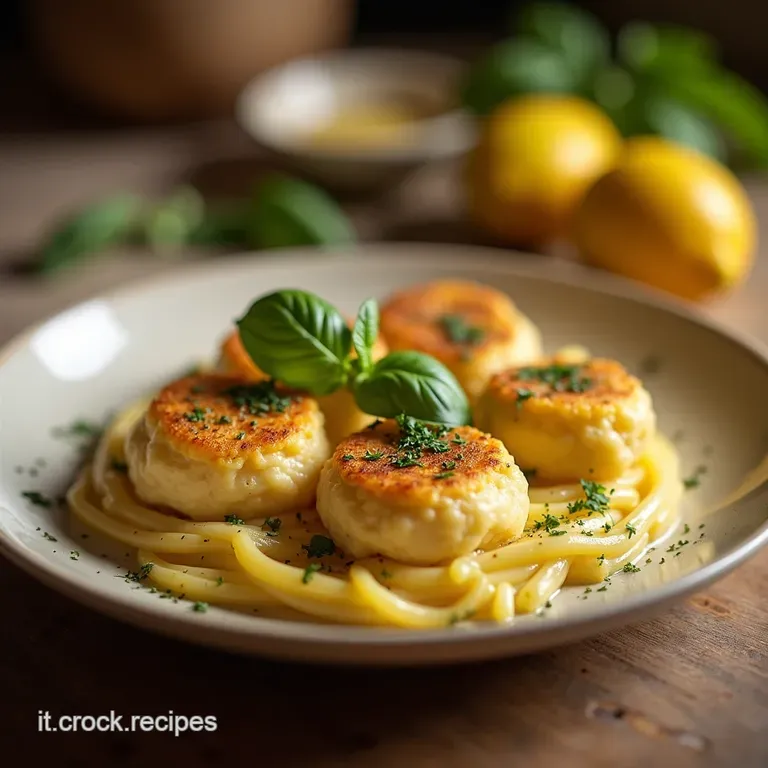 Sofficissime Polpette Di Ricotta Al Profumo Di Limone E Basilico presentation