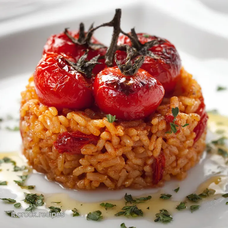 Pomodori Ripieni Di Riso Facili Con Patate Al Forno presentation