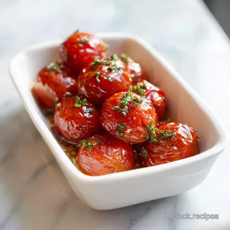 Pomodorini Confit al Forno Caramellati