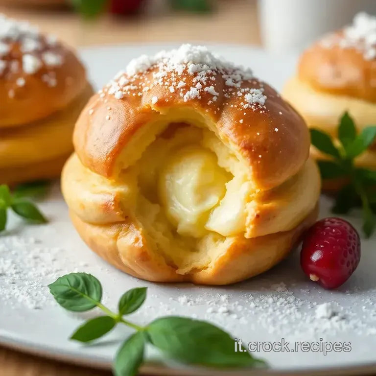 Profitterol Da Urlo: Nuvolette Di Pasta Choux Con Crema E Cioccolato Fondente! presentation