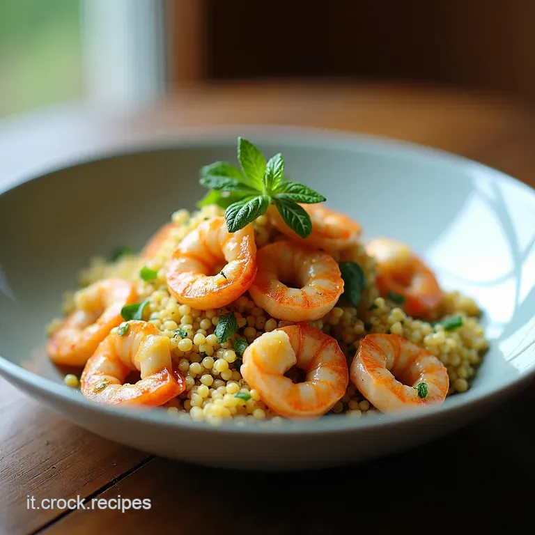Sole in Tavola Quinoa Mediterranea Light con Gamberi Croccanti e Vinaigrette allo Zenzero e Limone