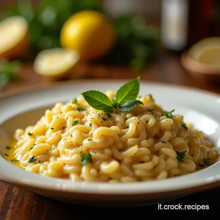 Risotto Al Limone Cremoso Un Raggio Di Sole Nel Piatto presentation
