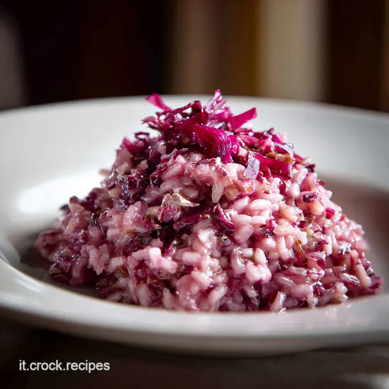 Risotto al Radicchio: Dolcezza e Amarognolo