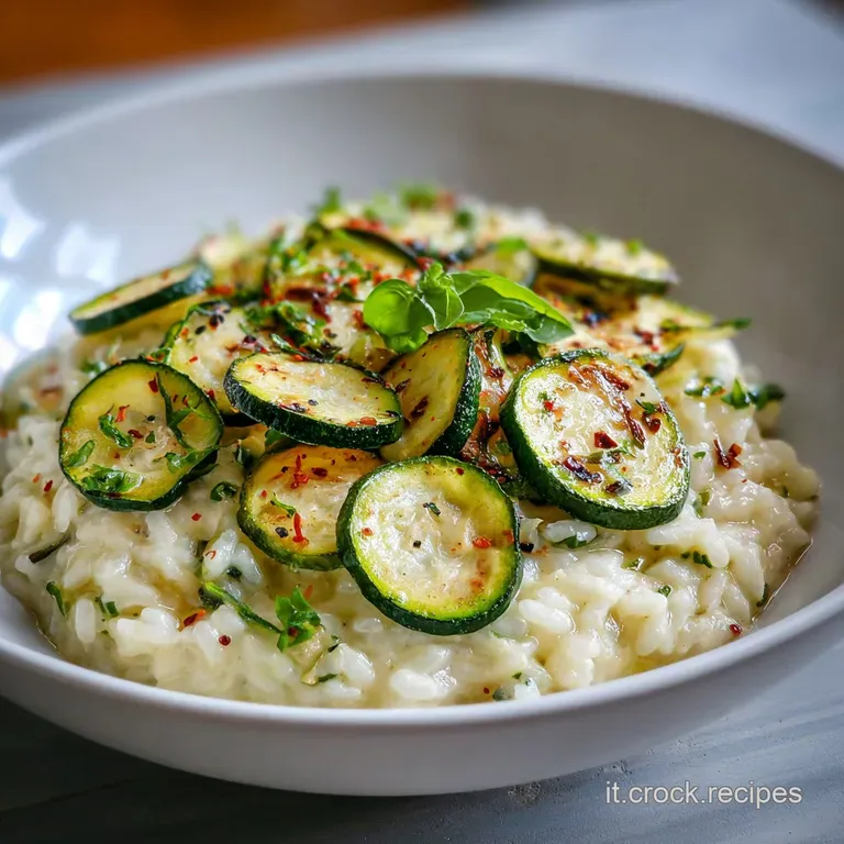 Risotto con Zucchine: Cremoso e Vellutato