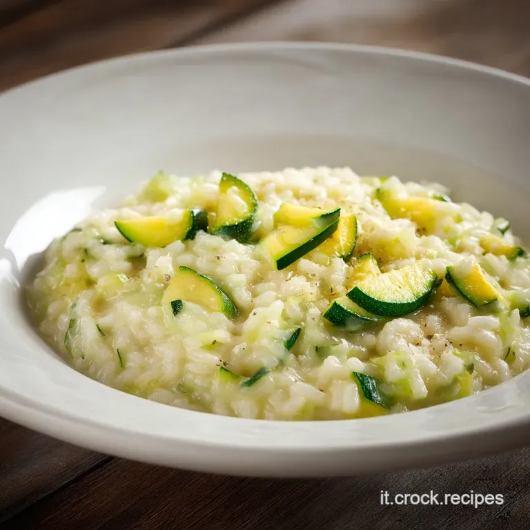 Risotto con le zucchine Cremoso: LEleganza