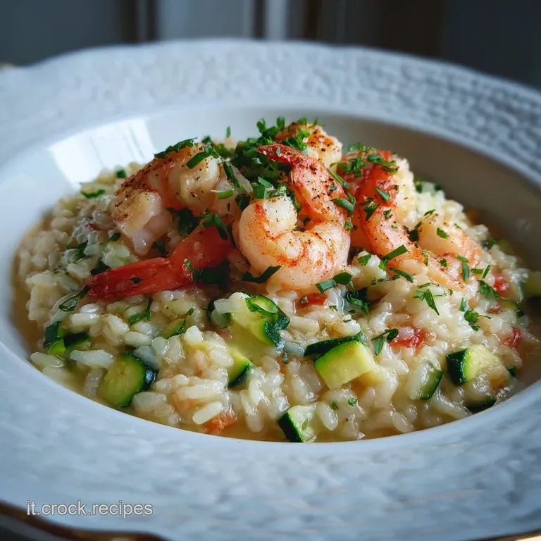 Risotto Gamberoni e Zucchine Vellutato
