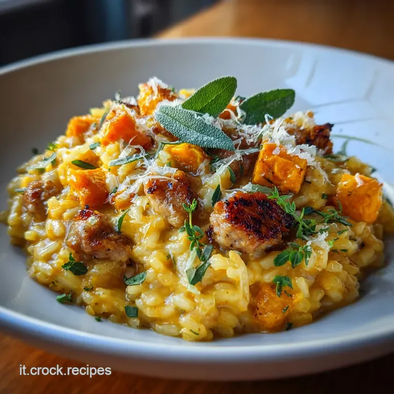 Risotto Zucca e Salsiccia Cremoso