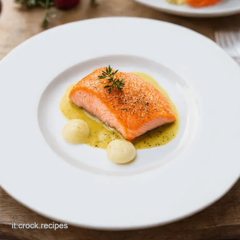 Salmone in Crosta di Pistacchi e Salsa al Prosecco