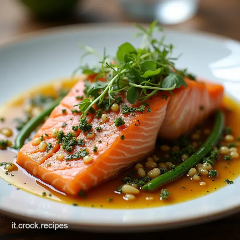 Salmone Croccante al Pistacchio su Letto di Asparagi Eleganza Mediterranea in 30 Minuti