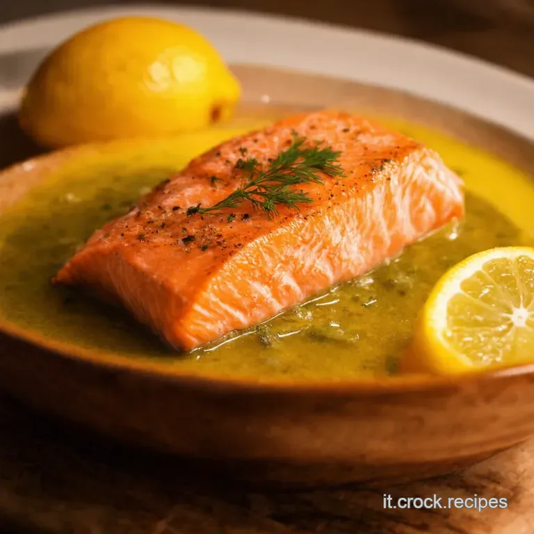 Salmone Trancio Al Limone E Rosmarino presentation