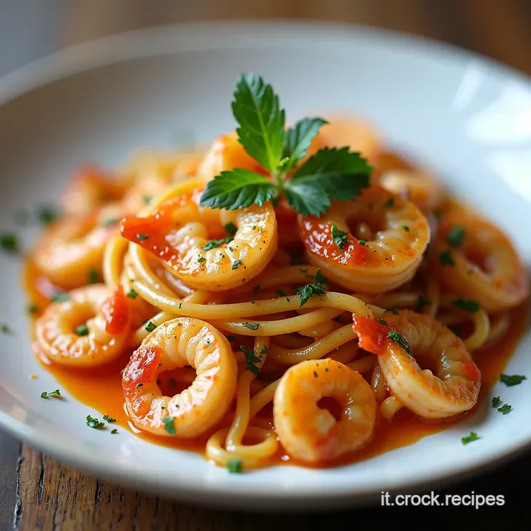 Scampi Keto con Zoodles