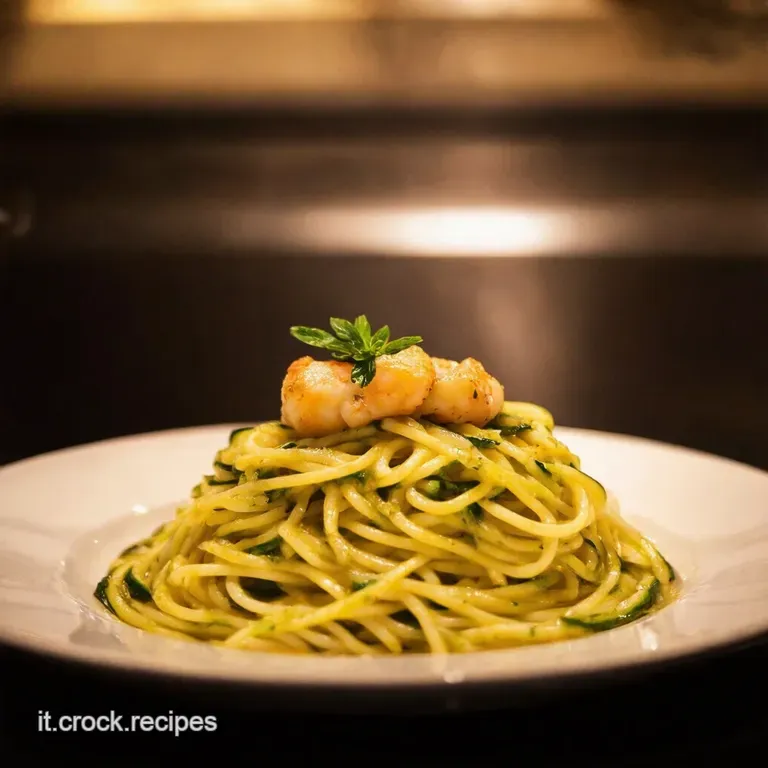 Spaghetti Alle Zucchine E Gamberetti presentation